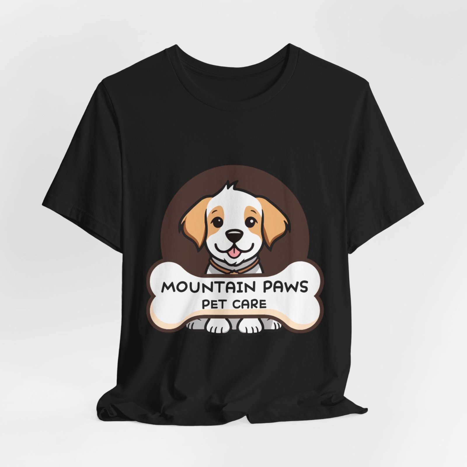 Mountain Paws Pet Care T-Shirt — Cute Puppy Logo Tee 4 Mountain Paws Pet Care T-Shirt — Cute Puppy Logo Tee - Image 4