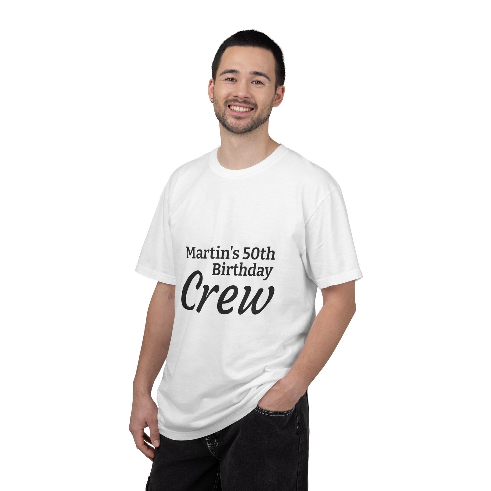 Birthday Crew T‑Shirt — Personalized “Martin’s 50th Birthday Crew” Party Tee 4 Birthday Crew T‑Shirt — Personalized “Martin’s 50th Birthday Crew” Party Tee - Image 4